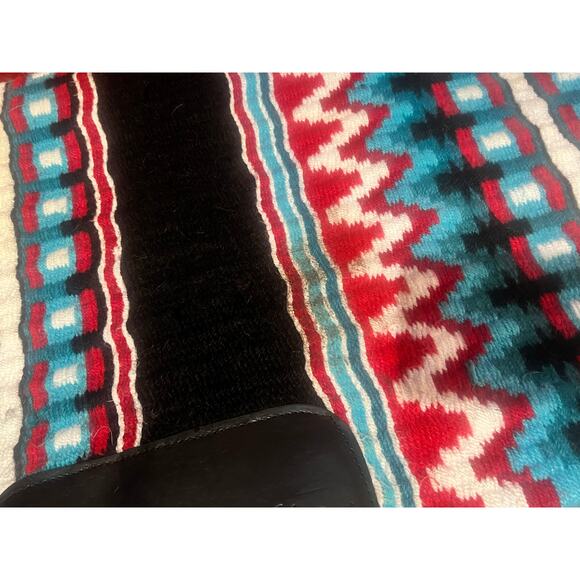 Show Stoppin Ranch Show Pad 34x38.5 Red, Turquoise, Black Horse Western - Picture 10 of 10